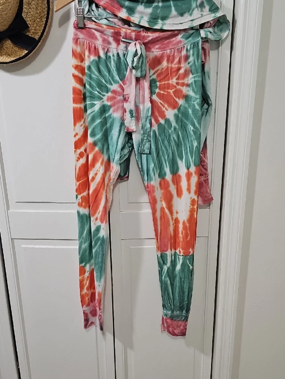 #1 Spiral Tie-Dye Long Sleeve Pajama Set - CHRISTMAS SET SUNSHINE SISTERS